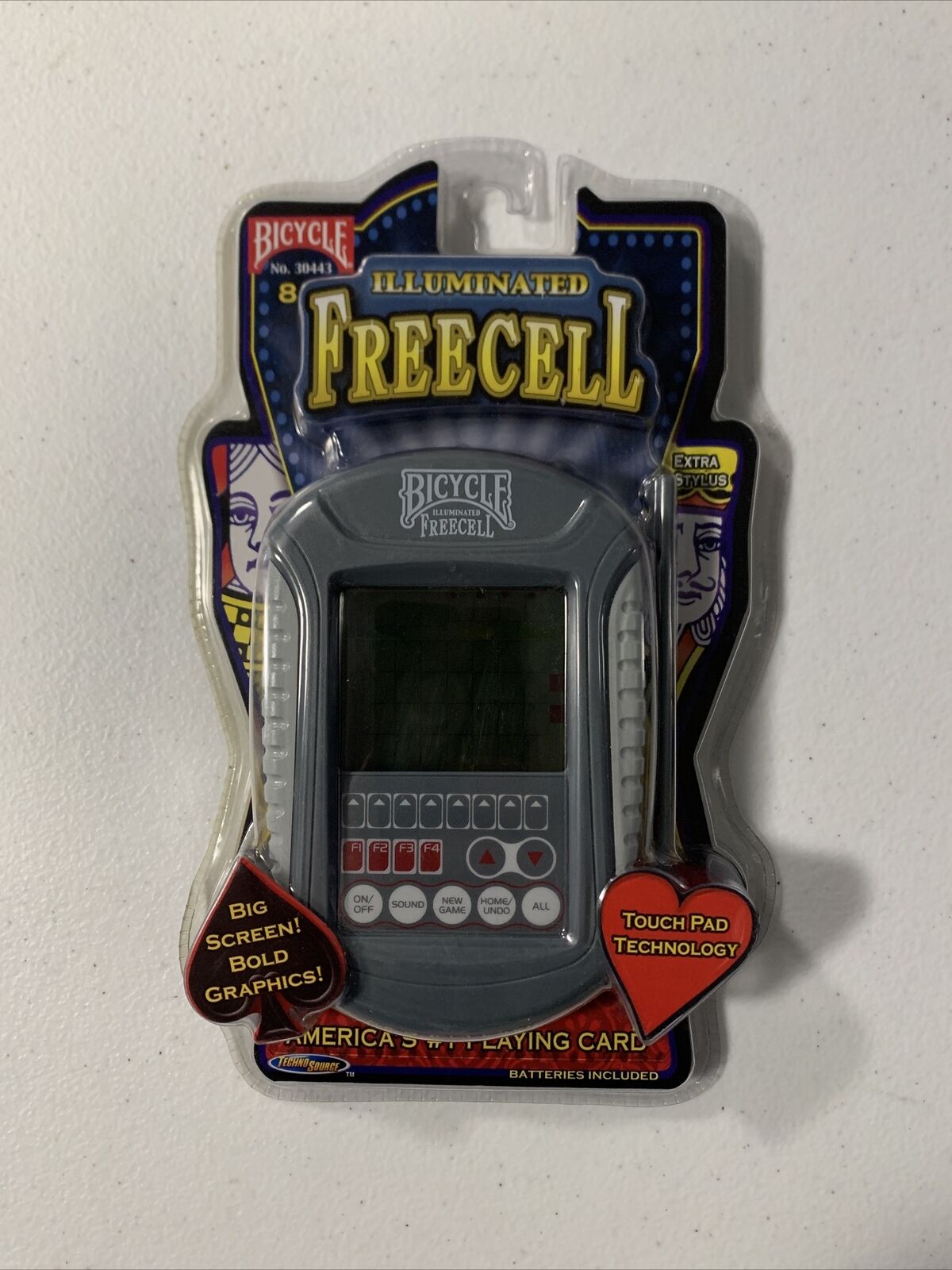 Brand New Bicycle Illuminated Touchpad Freecell Solitaire Electronic Game Sealed