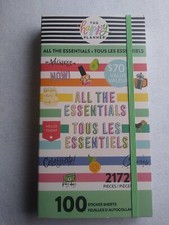 THE HAPPY PLANNER Sticker Book All The Essentials Mega Value Pk 100 Pg 2172 Pc