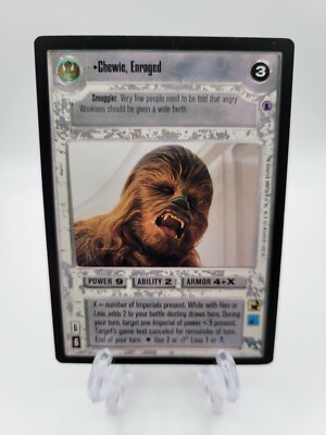 Star Wars CCG SWCCG Chewie Enraged Reflections III 3 Premium Card Rare Set