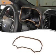 Wood Grain Interior Center Console Front Dashboard Cover Trim For Ford F-150 21 Wood Grain Interior Center Console Front Dashboard Cover Trim For Ford F-150 21