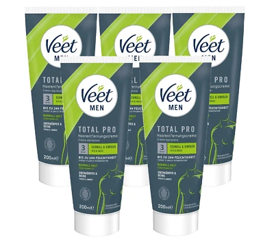 Veet for Men Haarentfernungs-Creme Power Effect 5 x 200ml