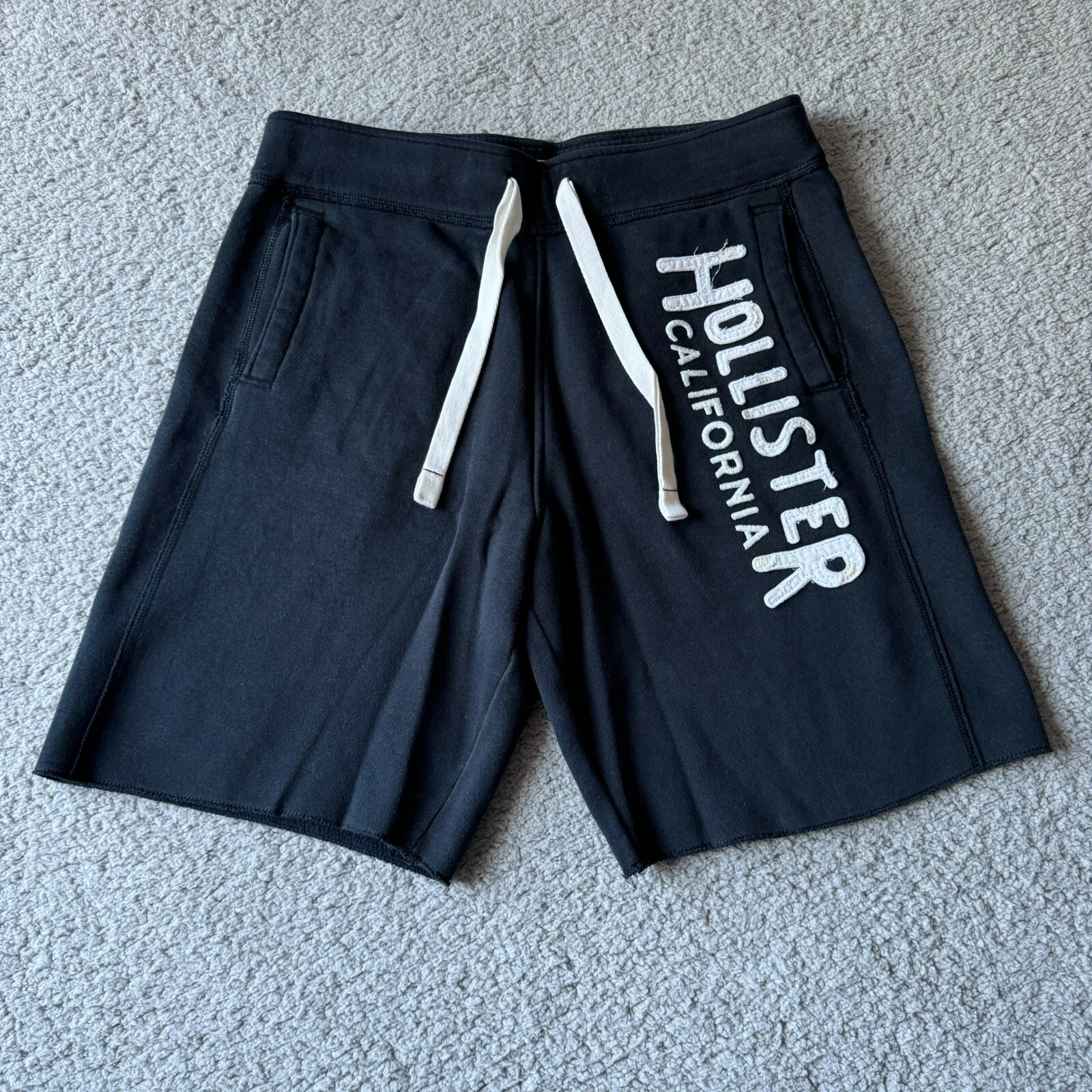 Hollister Shorts Mens Medium Black Pocket Chino Fishing Camping Daily Outdoor