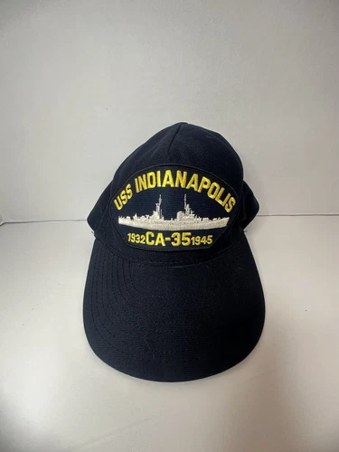 USS INDIANAPOLIS CA-35 1932-45 U.S NAVY SHIP HAT OFFICIAL MILITARY CAP USA MADE