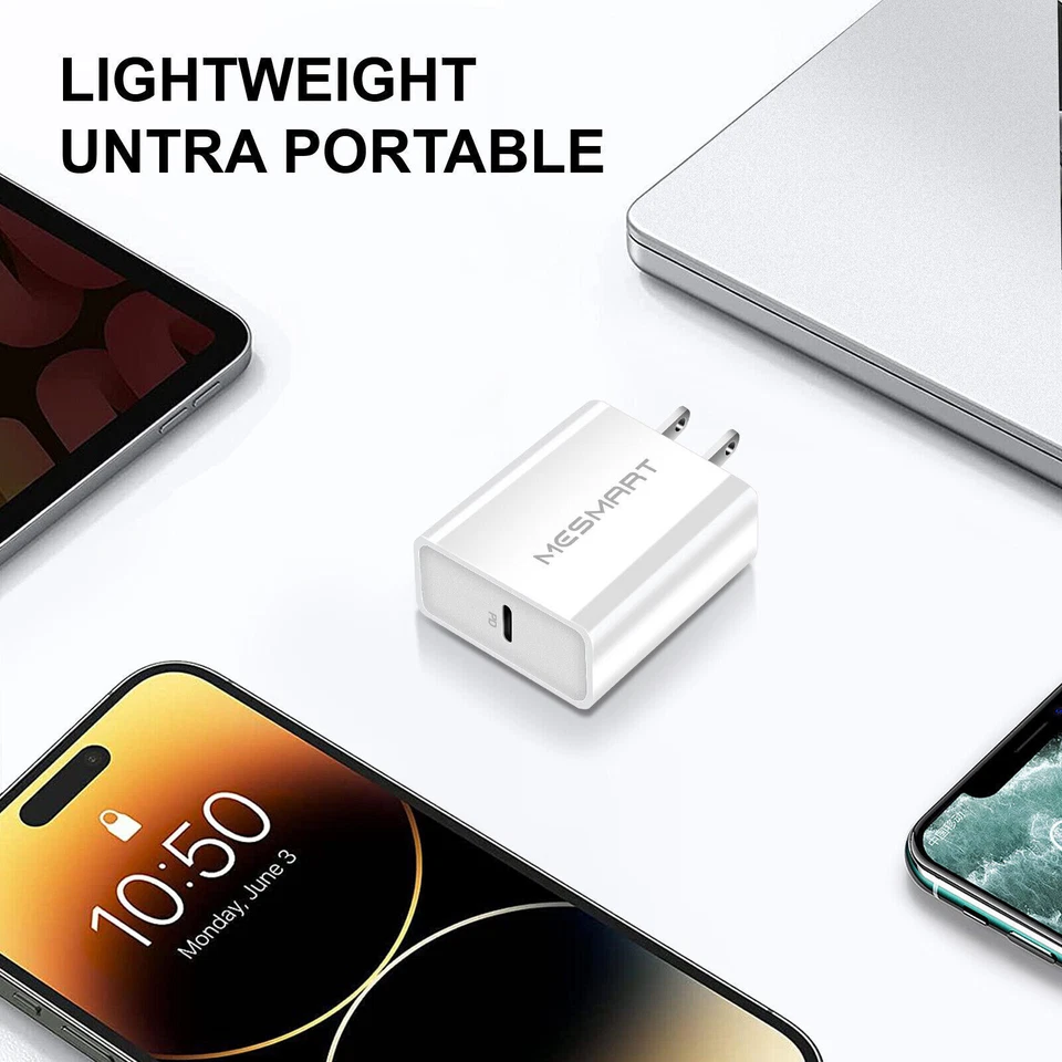 Cable cargador de coche de pared rápida USB C tipo C para Samsung A54 A53 S23 S21 FE Ultra 5G Foto 2 de 4