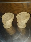 Wicker Rattan Doll House Furniture Set 4 Piece, Loveseat, 2Chairs, & Table — photo 3