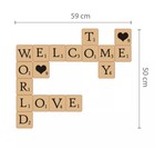 Decal Home Living Wall Stickers Murals Puzzle Scrabble Family Art 59cm x 50cm