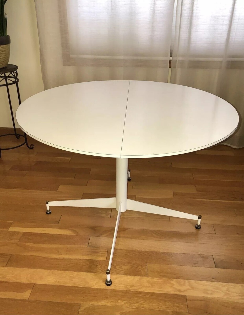 1950s Expandable Dining Table w/ Leaf Eames Herman Miller Knoll