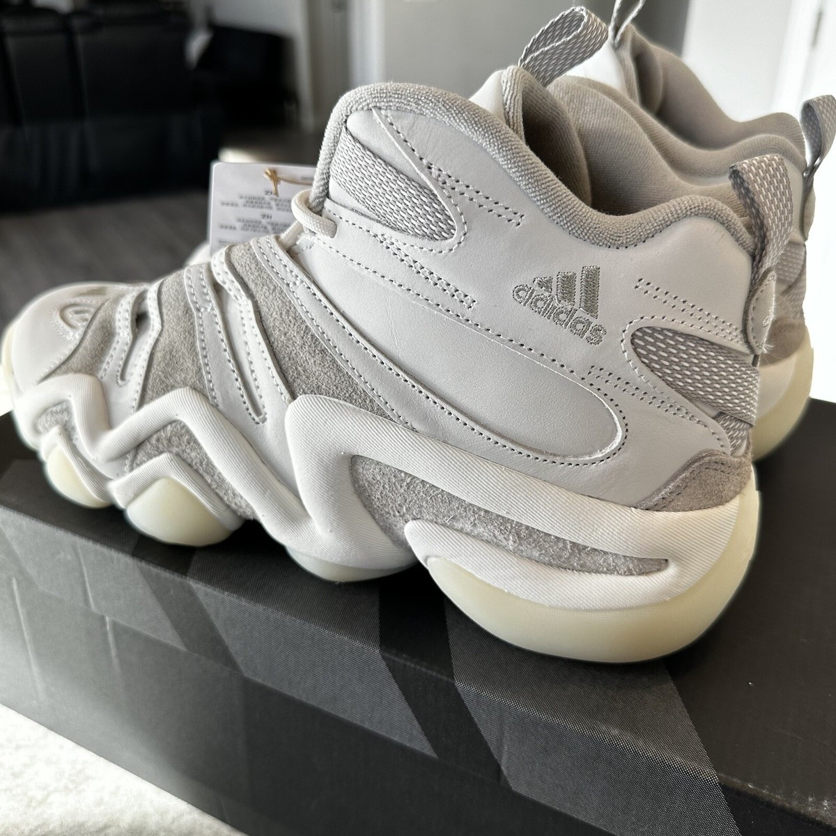 Size 10.5 - adidas Crazy 8 Mid Off White/Sesame | Basketball Shoe