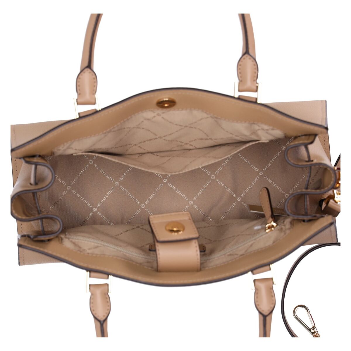 Michael Kors Hamilton Medium Satchel Crossbody Camel Pebbled Michael Kors Hamilton Medium Satchel Crossbody Camel Pebbled