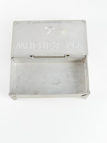 Etched “ Where’s My Tuxedo Stud “ Port Jervis NY Souvenir Antique Trinket Box - Picture 10 of 10