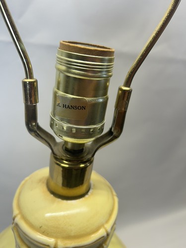 Mid Century Chinoiserie Table Lamp Hollywood Regency Bamboo Brass Vintage - Picture 10 of 11