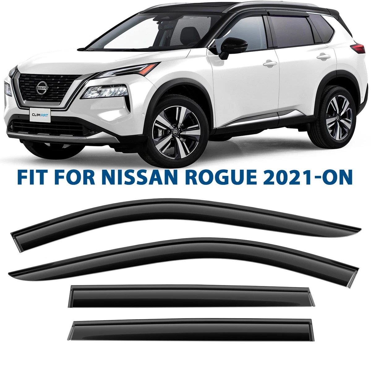 Rain Guards Vent Visors Shade for 2021 2023 Nissan Rogue