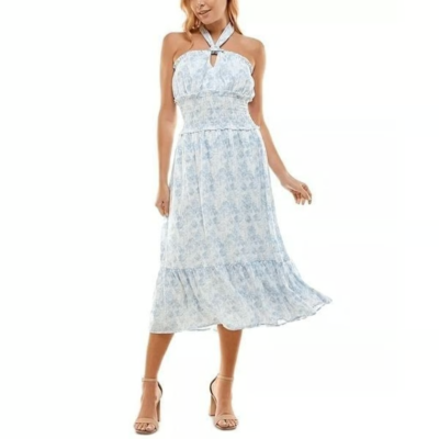 slim fit dress slacks Keyhole Halter Neck A-Line Silhouette Midi Gown – John Paul Ataker main image 1