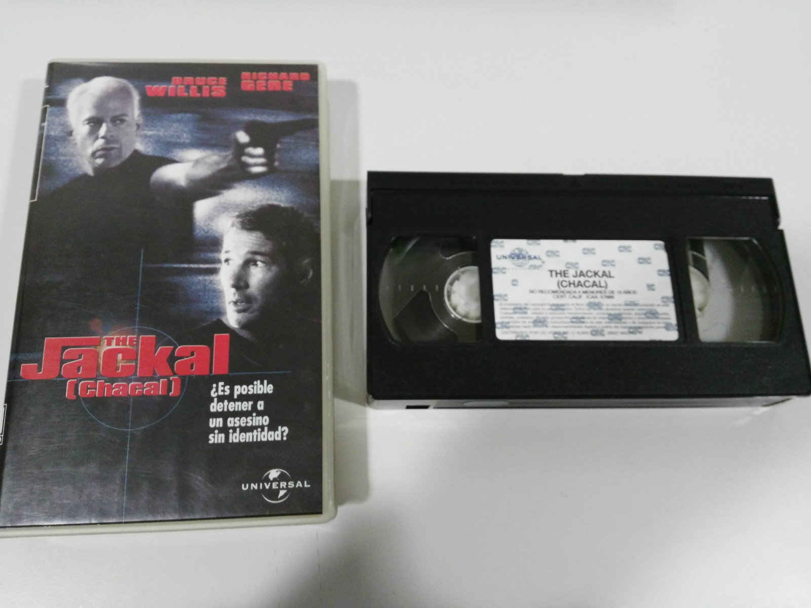 The Jackal Chacal Vhs Coleccionista Edicion Espanola Bruce Willis Richard Gere