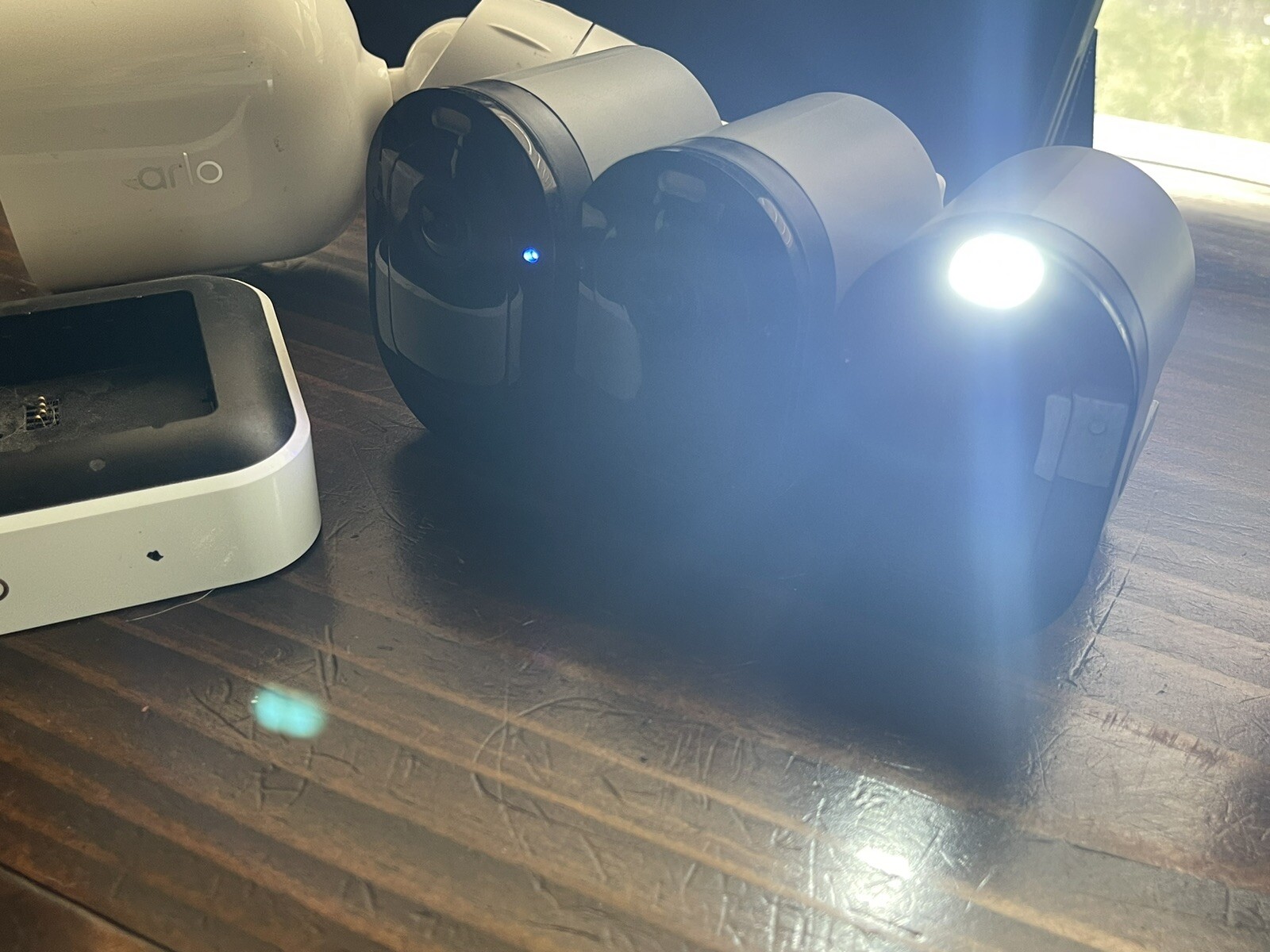 Arlo Pro 4 Wireless 3 Camera Security System with Dual Battery Charging Station