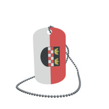 Dog Tag Flag Castellaun Dog Tag Aluminium 30 x 50mm