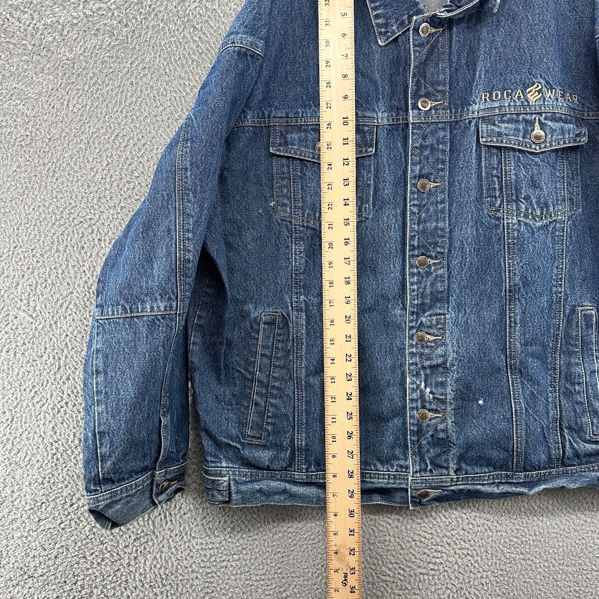 Rocawear Jacket Mens 2XL XXL Blue Button Up Jay Z Hip Hop Rocawear Jacket Mens 2XL XXL Blue Button Up Jay Z Hip Hop
