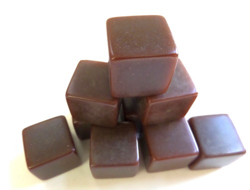 CATALIN BROWN LOT 10 CUBES Brown 18.88mm by Bakelite Vintage - Picture 7 of 9