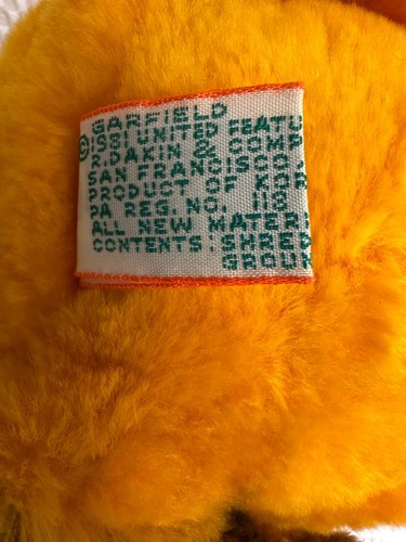 Vintage 1981 Garfield Sitting 6” Small Dakin & Company Plush - Picture 7 of 7