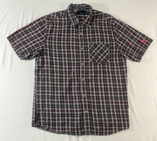 Hurley Adult Man Size Large Button Up Casual Short Sleeve Shirt