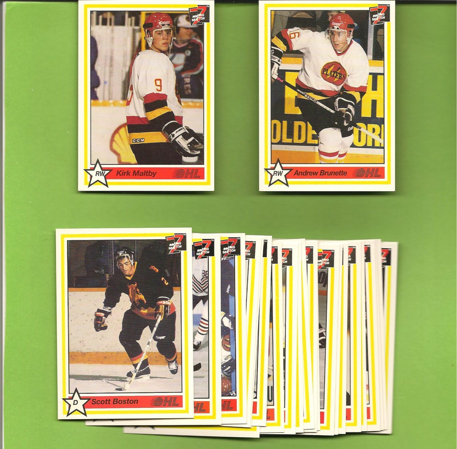 1990-91 7th Inning Sketch OHL Hockey QWEN SOUND PLATERS 26 Card Team Lot |  eBay
