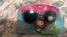 NWT Disney Princess Girls 100 UV Protection Sunglasses Keychain Set Blue 3