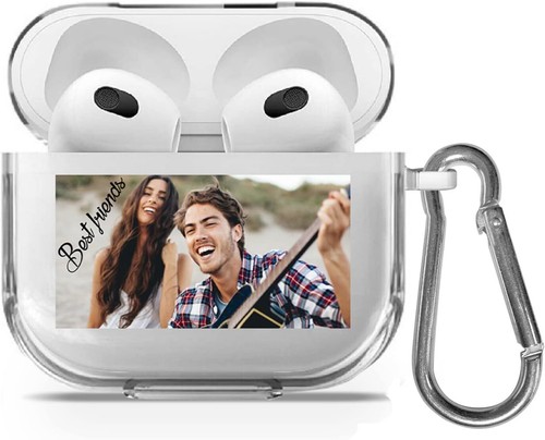 Personalized Photo bild Gel Clear Rubber Case Cover For AirPods Pro 2 3 2 1 - Picture 5 of 8