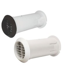 Manrose 4" Deluxe Quick Internal Fit Wall Kit White Extractor Fan