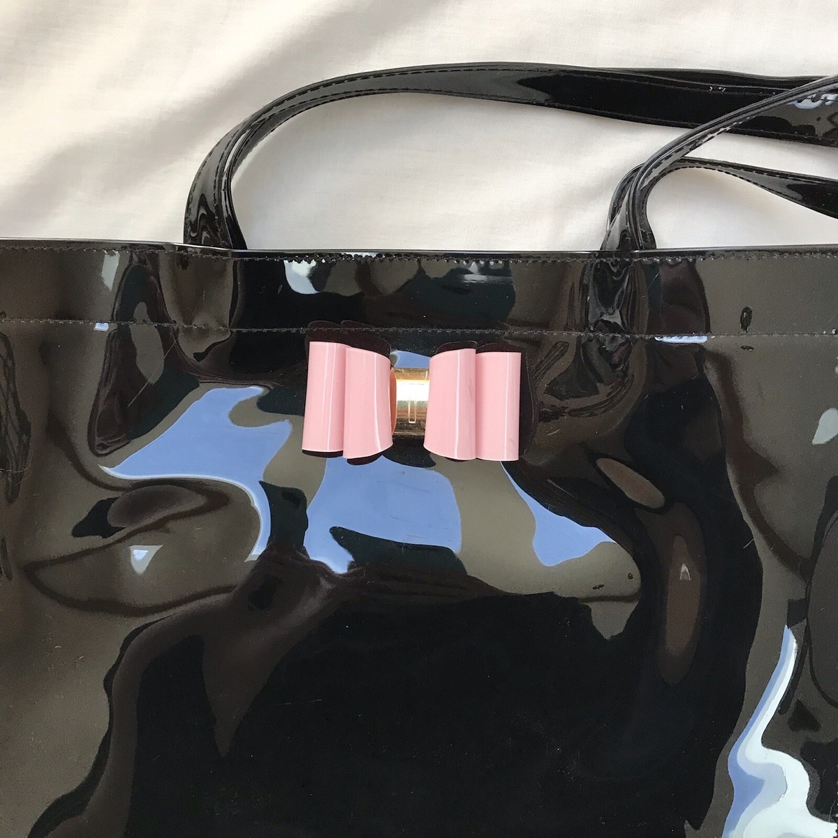 ★SCHNEE★SCHNEE SIGNATURE BIG BOW BAG - PINK / BLACK★人気 s-l1200.jpg