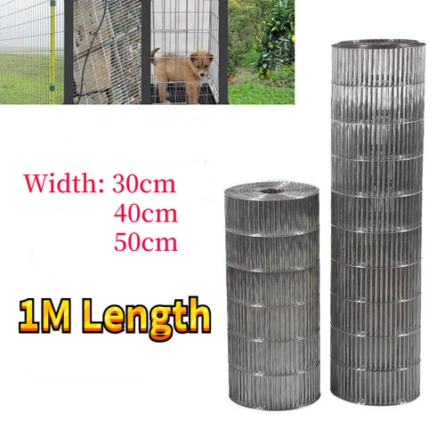 Galvanised Wire Mesh Metal Net Chicken Cage Aviary Fence Plant Net DIY By Meter - Picture 2 of 6
