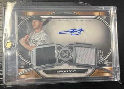 2021 Topps Museum Collection - Trevor Story Dual Swatches Auto /199 #SPDRA-TS