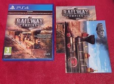 Sony PS4 Railway Empire Complete UK Pal Superb Condition Manual & Poster