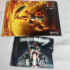 LEGO BIONICLE 8572 Tahu Nuva 100% Complete W/ Manual & Canister + 8590 Guurahk