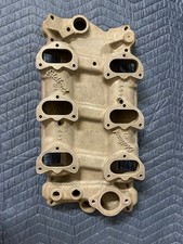 Vintage Edelbrock 6x2 Intake Sbc C67 Stromberg Holley Ford Hot Rod Race Vintage Edelbrock 6x2 Intake Sbc C67 Stromberg Holley Ford Hot Rod Race