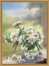 Creative Сross Stitch Embroidery Kit "Chamomile flower" Nova Sloboda