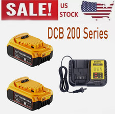 20V 8.0Ah High-Capacity Li-ion Replacement Battery for Dewalt DCB200 DCB180 