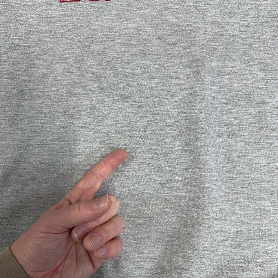 Sudadera Esprit Vintage Talla Mediana Gris Logotipo Spellout Calce Cuadrado Años 90 Perú Foto 4 de 4