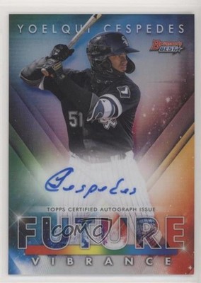 2021 Bowman's Best Bowman Future Vibrance 124/150 Yoelqui Cespedes Auto 0a3