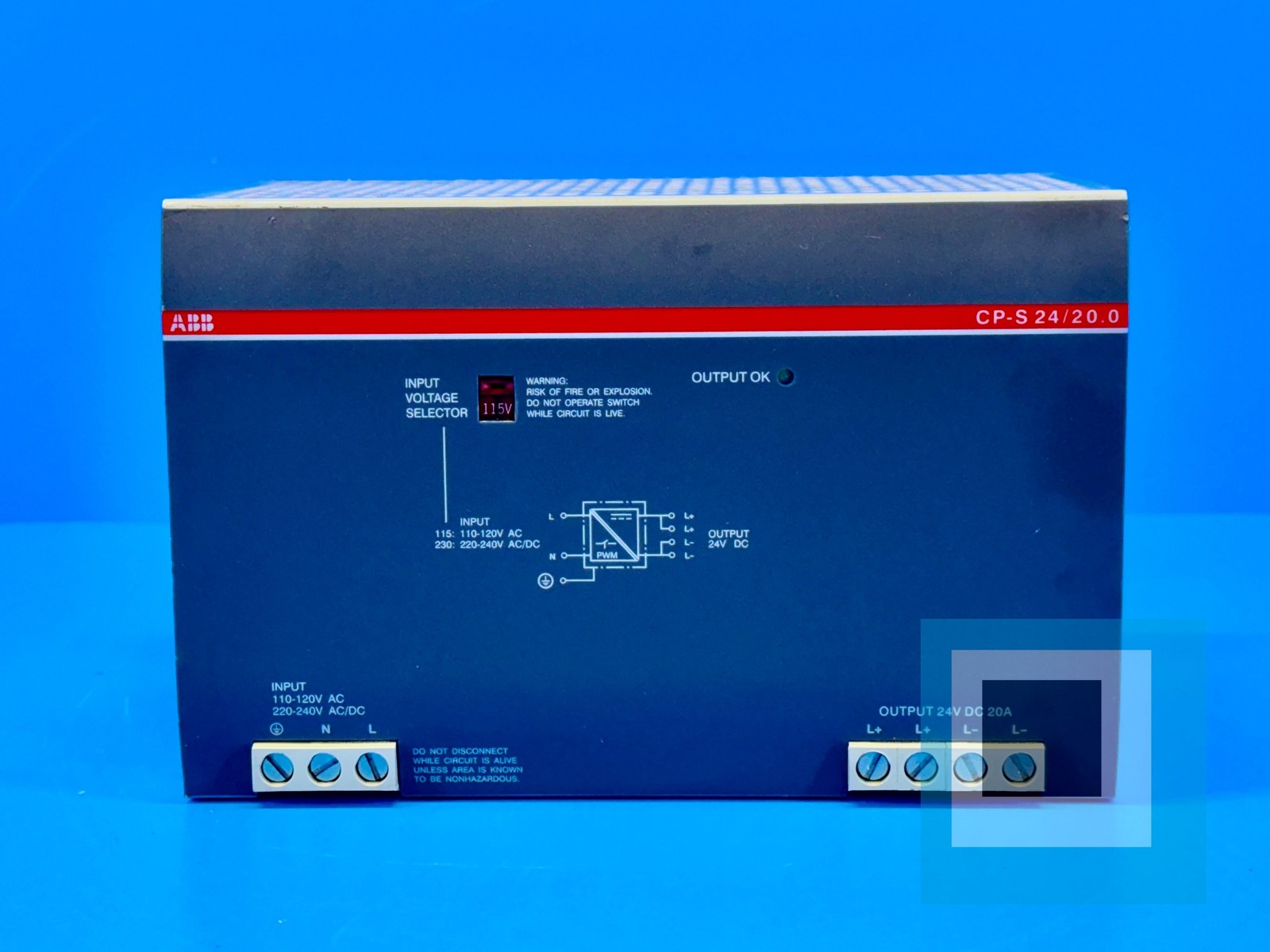 ABB CP-S 24/20.0 Switch Mode Power Supply DIN Rail Mount - NEW OPEN BOX