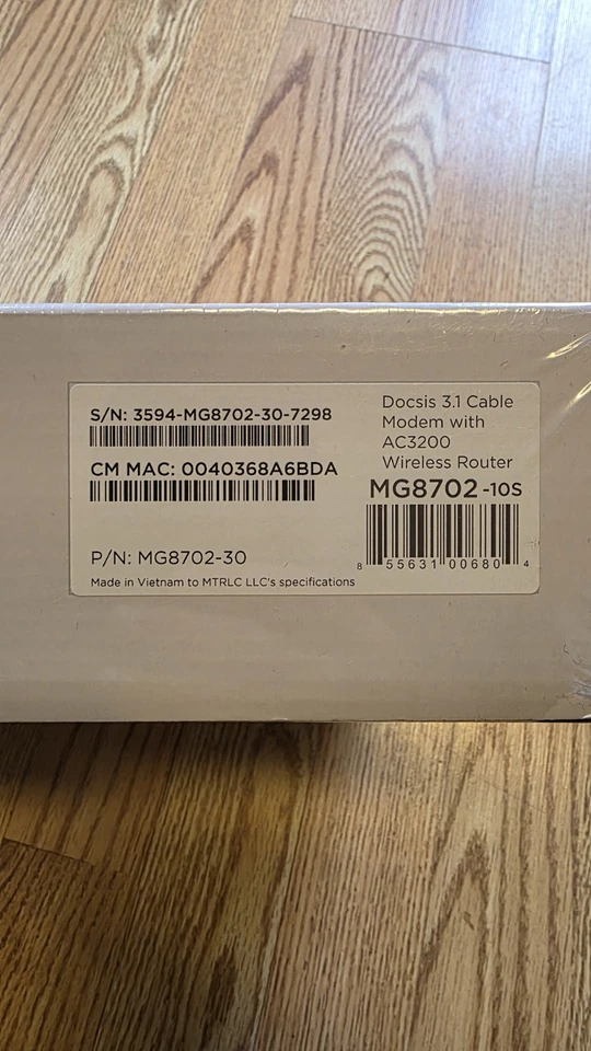 Motorola MG8702 Cable Modem + Wi-Fi Router-Black - Image 2 of 3