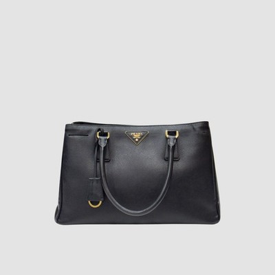 Prada Galleria Saffiano kleine Tragetasche schwarz 146323439