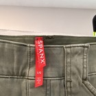 Spanx Women's Green Twill Cargo Pants Straight Leg Zip Closure Cargo Pockets — photo 2