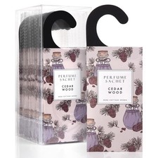 ROSE COTTAGE Large 12 Packs Cedar Wood Hanging Closet Deodorizer Air Freshene...