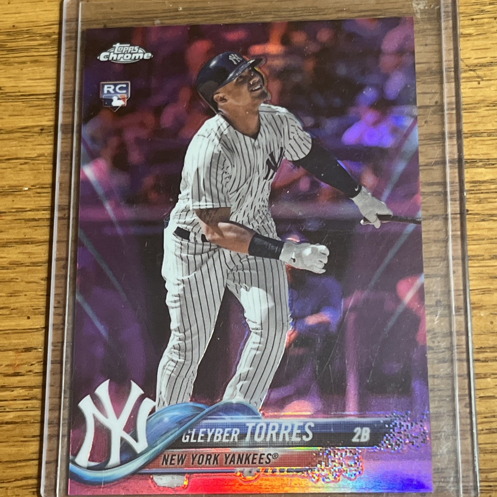 Gleyber Torres 2018 Topps Chrome Update #HMT9 Pink Refractor Rookie RC