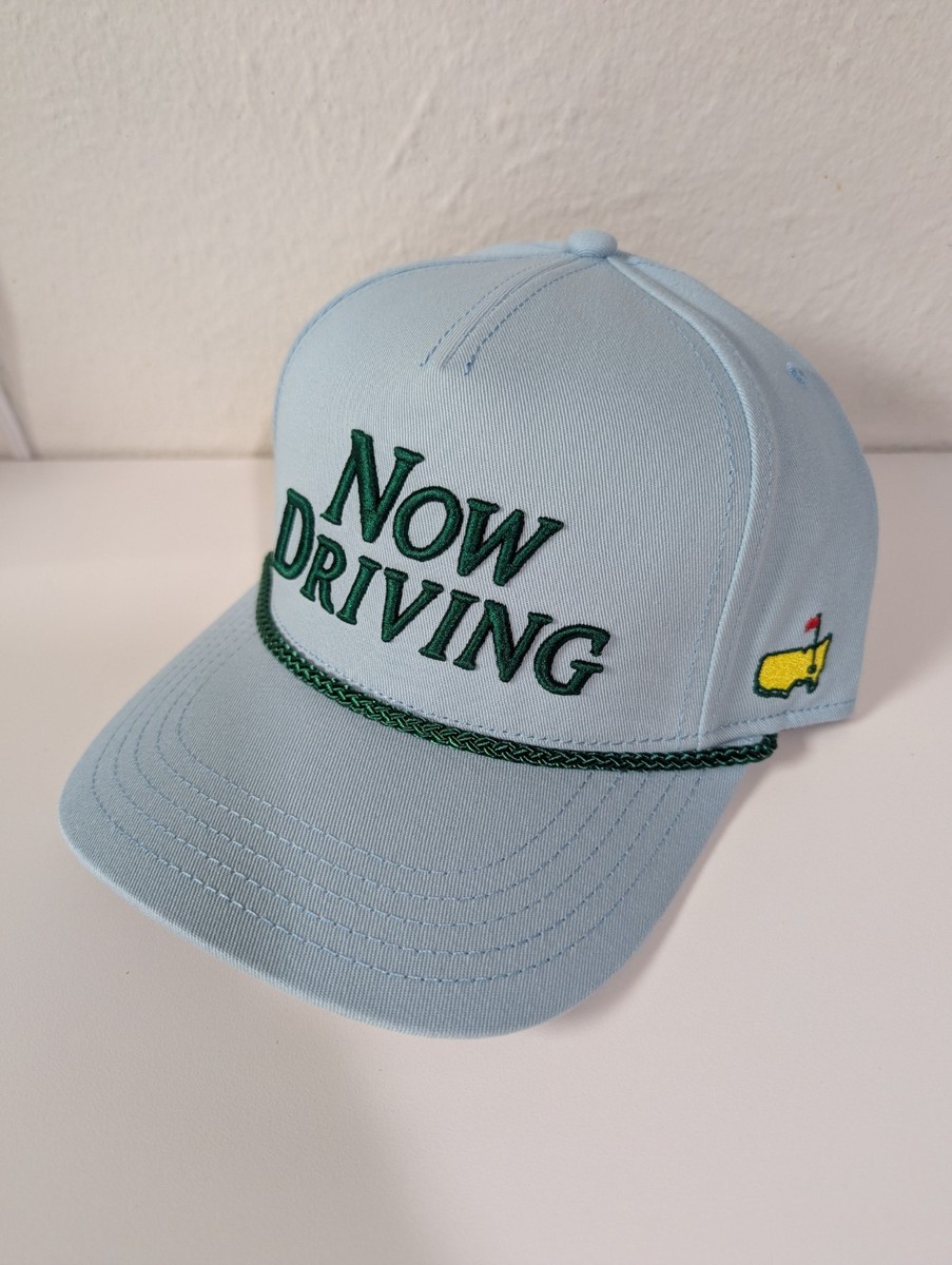 2026 Masters Now Driving Embroidered Green Rope Hat Snapback