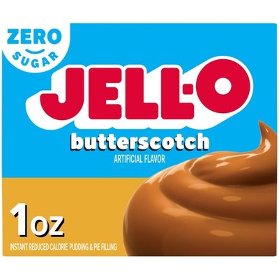 Jell-O Butterscotch Sugar Free  Fat Free Instant Pudding  Pie Filling Mix, 24