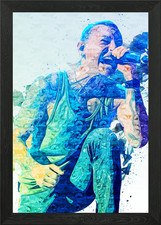 Chester Bennington Framed Wall Art Poster Canvas Print Picture