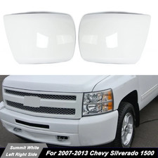 Pair For Chevy Silverado 1500 2007-2013 Front Bumper End Cap Cover Summit White Pair For Chevy Silverado 1500 2007-2013 Front Bumper End Cap Cover Summit White
