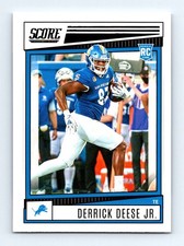 #376 2022 Score BASE -- Derrick Deese Jr. RC Detroit Lions