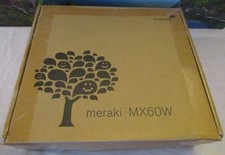 Cisco Meraki MX60W Cloud Managed Security Appliance w/ AC  Antennas - Untested